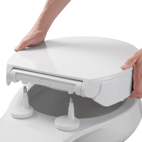 Kohler K-27931-0 Border Elevated Quiet-close Toilet Seat Round