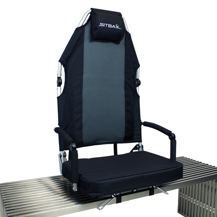 SitBax Padded Swivel Bleacher Seat with Back Support - image 1