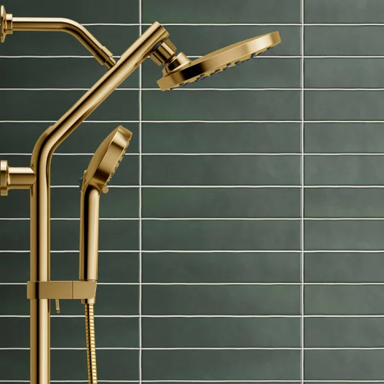 Kohler HydroRail 3-in-1 Multifunction Showerhead and Column Kit Gold