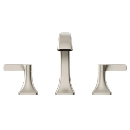 Kohler Riverly Widespread Bathroom Sink Faucet Brushed Nickel