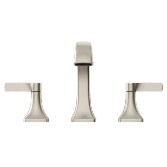 Kohler Riverly Widespread Bathroom Sink Faucet Brushed Nickel