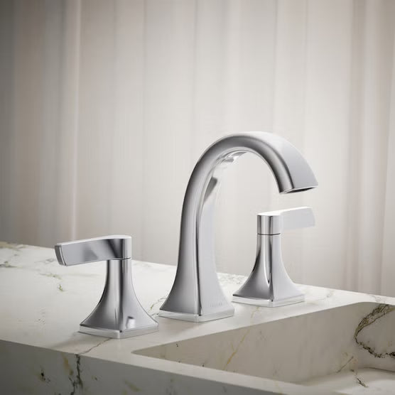Kohler Riverly Widespread Bathroom Faucet, Chrome