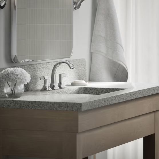 Kohler Riverly Widespread Bathroom Faucet, Chrome