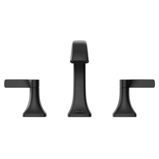 Kohler Riverly Widespread Bathroom Sink Faucet Matte Black