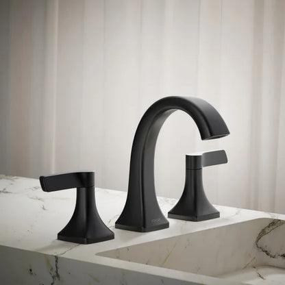 Kohler Riverly Widespread Bathroom Sink Faucet Matte Black