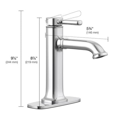 Kohler Terzet Single-Handle Bathroom Faucet, Chrome