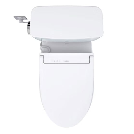 TOTO Drake 2-Piece Elongated Toilet with C5 WASHLET Bidet Seat, Cotton White