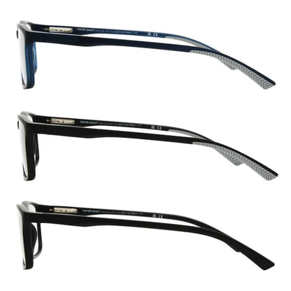Design Optics by Foster Grant Classic Plastic Rectangle Reading Glasses, 3-pack