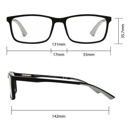 Design Optics by Foster Grant Classic Plastic Rectangle Reading Glasses, 3-pack