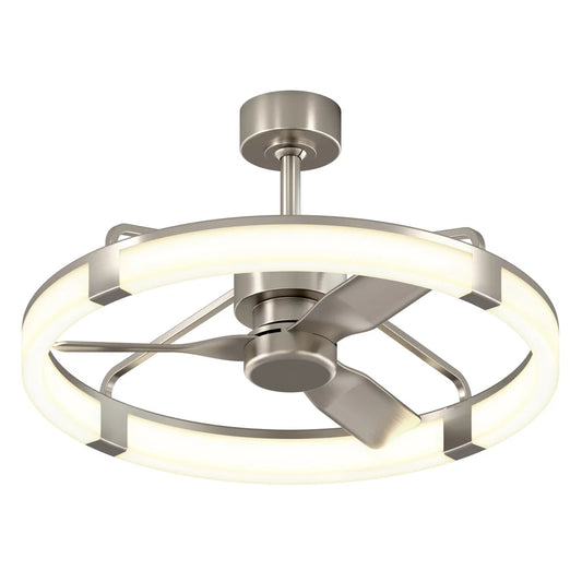 Artika Sunnyvale 28” Fandelier with Remote  Brushed Nickel (Open Box)