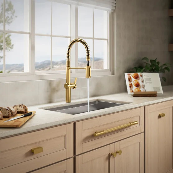 Kohler Haku Semi-professional Kitchen Sink Faucet Gold