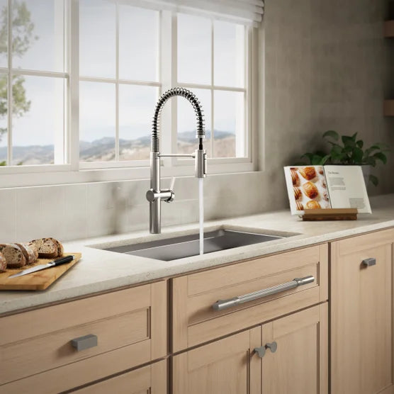 Kohler Haku Semi-professional Kitchen Sink Faucet Stainless Steel Open Box