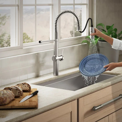 Kohler Haku Semi-professional Kitchen Sink Faucet Stainless Steel Open Box