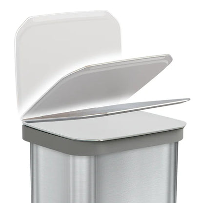 Glad Stainless Steel 13-Gallon Trash Can and Bag Bundle