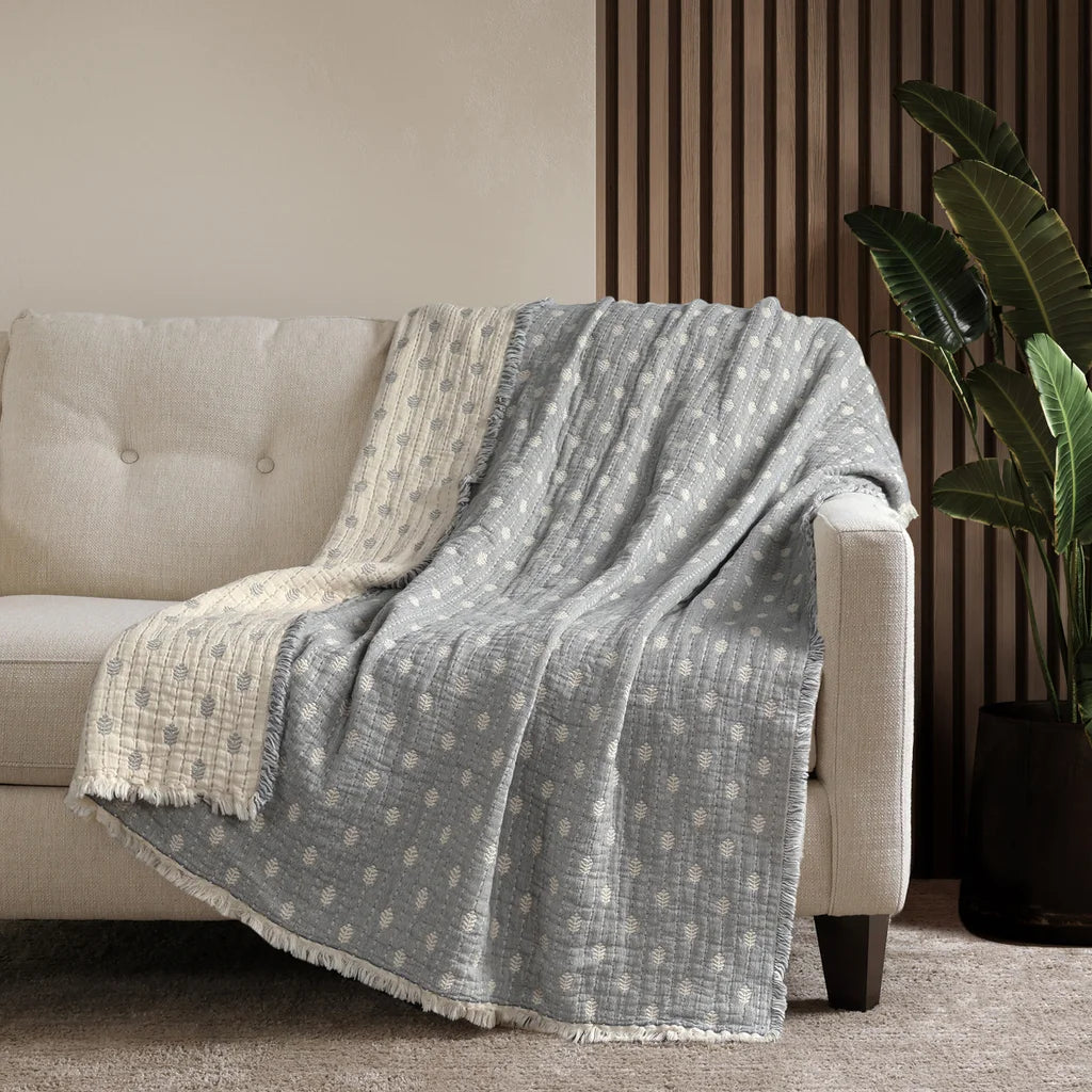 Reversible Cotton Throw