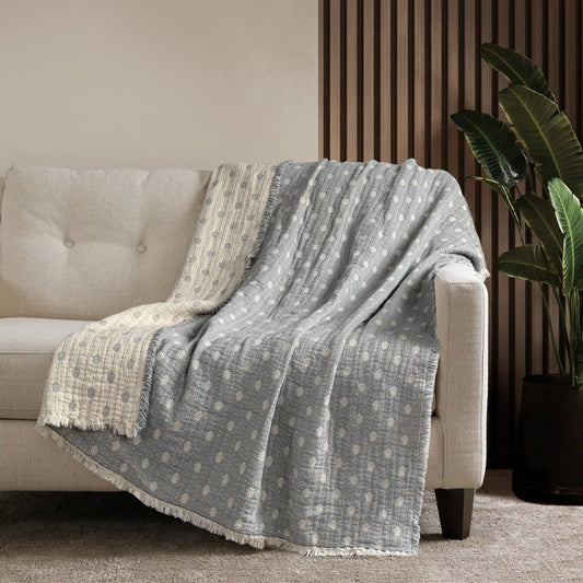 Reversible Cotton Throw