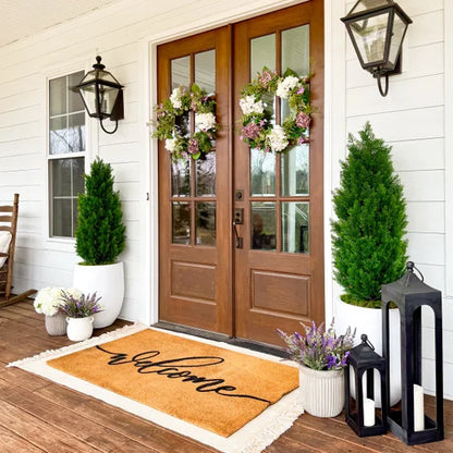 Nearly Natural Faux 4' UV Resistant Cedar Tree Indoor and Outdoor, 2-pack