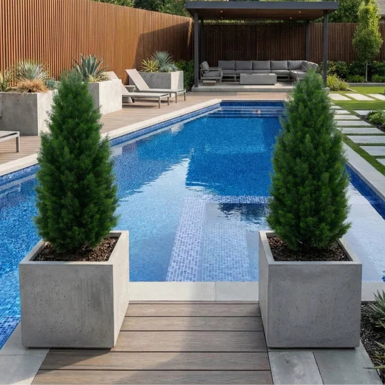 Nearly Natural Faux 4' UV Resistant Cedar Tree Indoor and Outdoor, 2-pack