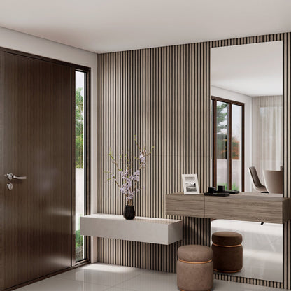Artika Sonofold 8 ft Decorative Slatted Sound-Absorbing Wall Panel