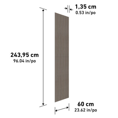 Artika Sonofold 8 ft Decorative Slatted Sound-Absorbing Wall Panel