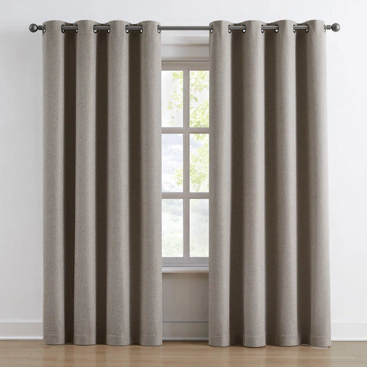 Piper Blackout Window Panels/Curtains Beige 52" x 84" 2-pack