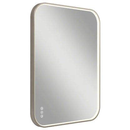 Artika Royce 32” x 24” LED Wall Mirror with Defogger  Brushed Nickel