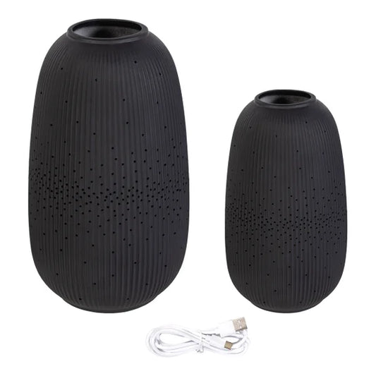Evergreen LED Porcelain Lantern, Set of 2