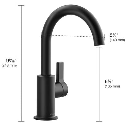 Kohler Vybe Beverage Faucet With Aquifer+ Water Purification System - Matte Black