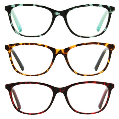 Design Optics by Foster Grant #669 Upsweep Cateye Reading Glasses, 3-Pack, +2.50 - photo 1
