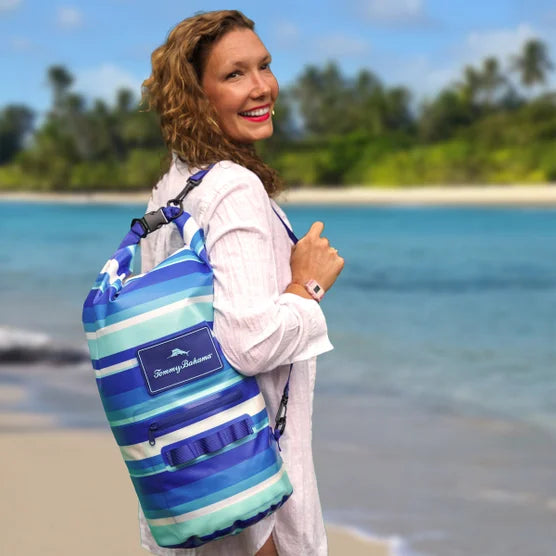 Tommy Bahama 20L Waterproof Dry Bag  Harbor Stripe