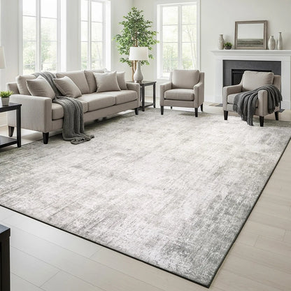 Vintage Area Rug, Ezra, 8'8" x 13' Gray