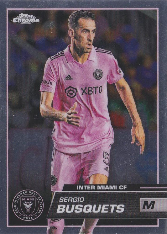 2023 Topps Chrome MLS #116 - Sergio Busquets - Inter Miami CF