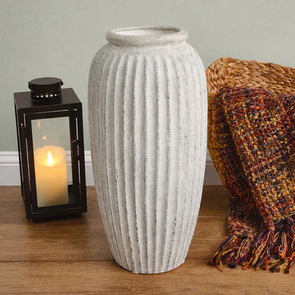 Elements Rustic Ceramic Vase, Temple