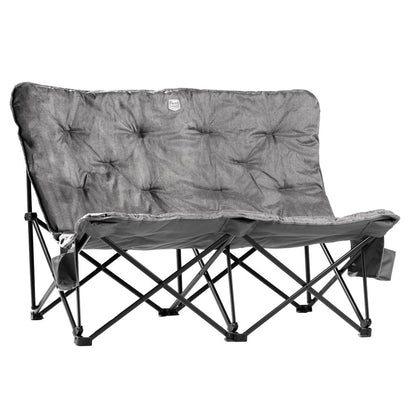 Timber Ridge Butterfly Padded Folding Loveseat, 600 lb. Capacity
