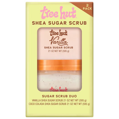 Tree Hut Body Scrub, Vanilla and Coco Colada, 21 fl oz, 2-pack