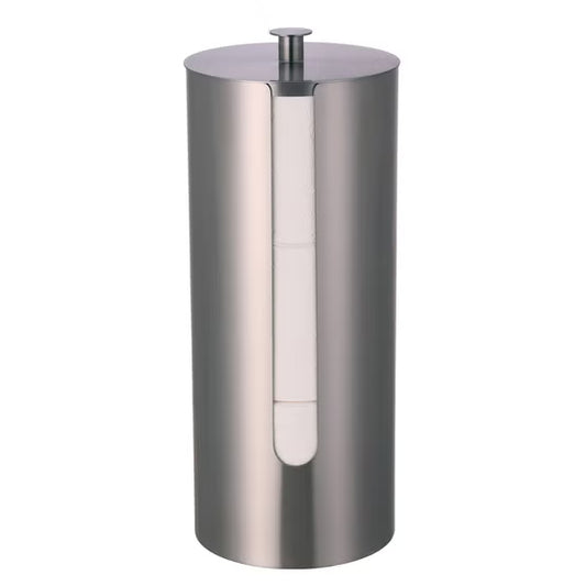 BirdRock Home Metal Toilet Paper Storage, Silver - Open Box
