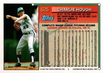 1994 Topps Charlie Hough # 625 Florida Marlins