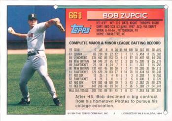 1994 Topps Bob Zupcic # 661 Boston Red Sox