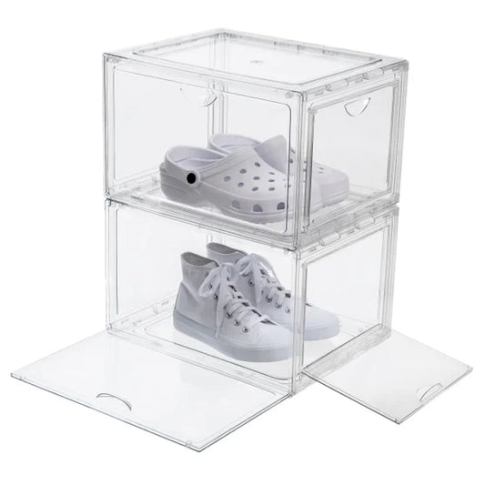 Stackable Shoebox & Organizer 2 Pack