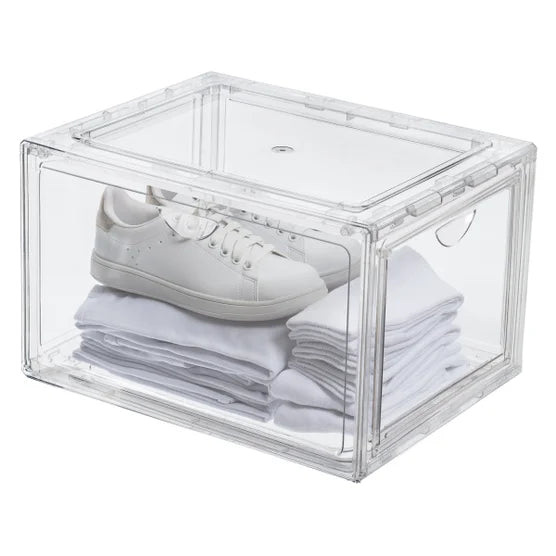 Stackable Shoebox & Organizer 2 Pack