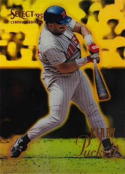 1995 Pinnacle Select Certified Kirby Puckett Gold Mirror #33 Minnesota Twins