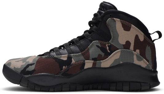 Air Jordan 10 Retro 'Woodland Camo' Size 8.5M / 10W