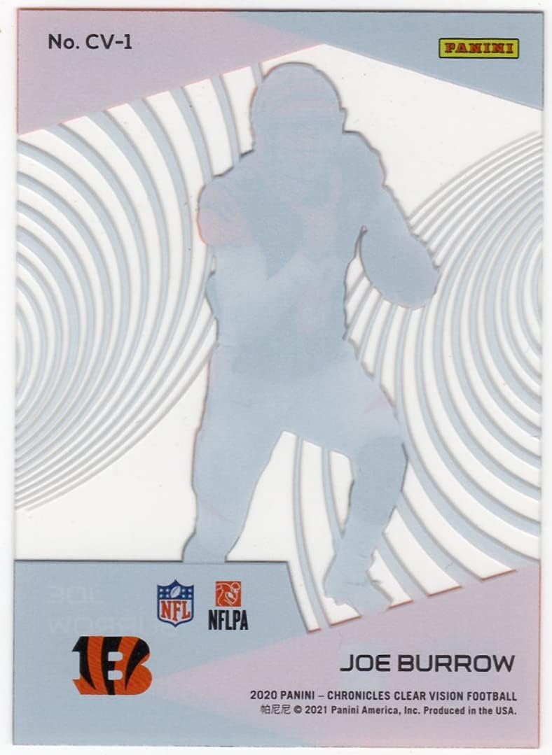 2020 Panini Chronicles - Clear Vision Rookies #CV-1 Joe Burrow (RC) Bengals
