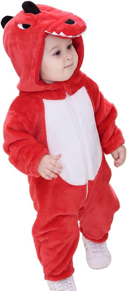 Baby Toddler Red Furry Monster Halloween Costume, 12-18 Months