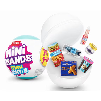 Mini Brands Fill the Fridge Series 1 Playset with 3 Capsules