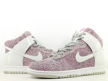 (2013) Nike Dunk Hi Skinny Print Grey Laser Size 7W NEW