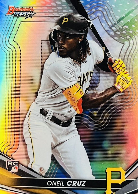 2022 Bowman's Best Refractor Oneil Cruz Rookie #36 Pittsburgh Pirates