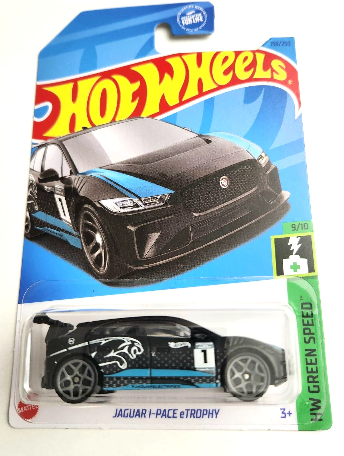 Hot Wheels Jaguar I-Pace eTrophy HW Green Speed 9/10 158/250 (Black)