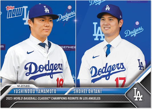 Yoshinobu Yamamoto/Shohei Ohtani - 2023 MLB TOPPS NOW Card OS26