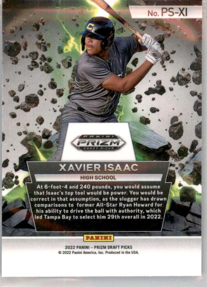 2022 Panini Prizm Draft Pick Xavier Isaac Power Surge #PS-XI High School